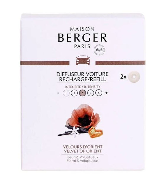 Maison Berger Autoparfum / Autodiffuser ON/OFF Black - Velvet Of Orient - Met Navulling