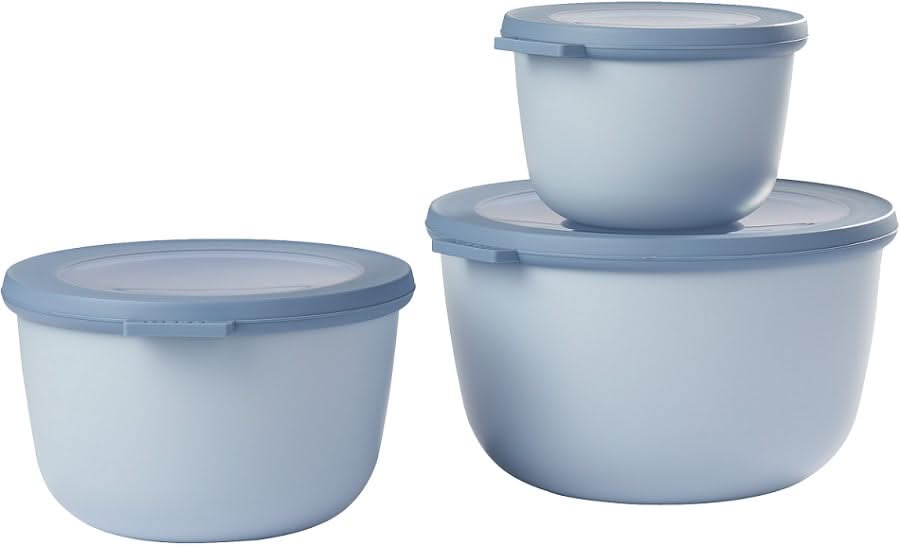 Ensemble Mepal Bol multiple Nordic Blue 3 pièces (500 ml, 1 et 2 litres)