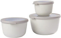 Mepal Multi Bol Set Nordic White 3 pièces (500 ml, 1 et 2 litres)