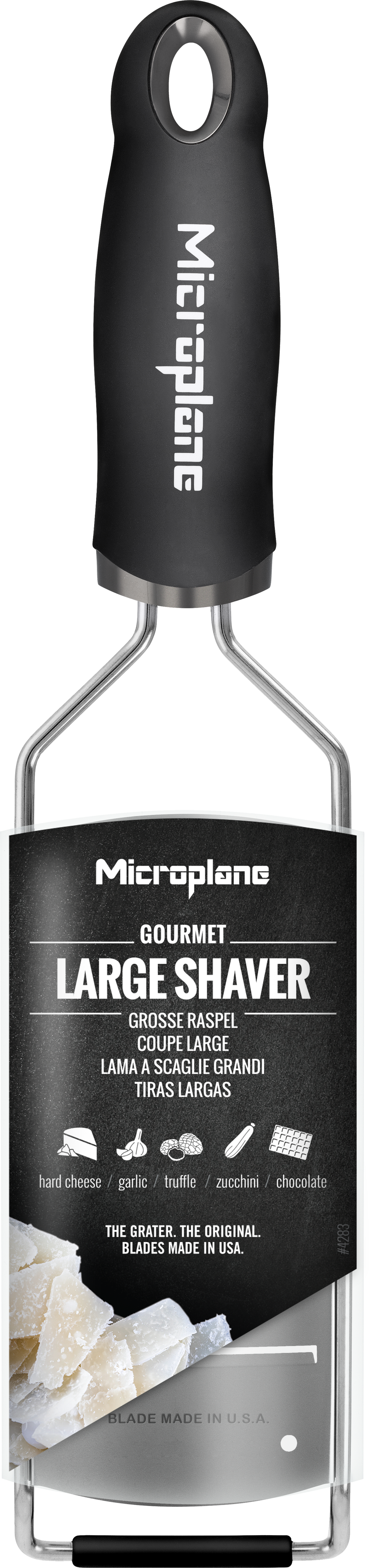 Microplane Planer Gourmet - Râpe découpée au laser - Grande - Acier inoxydable