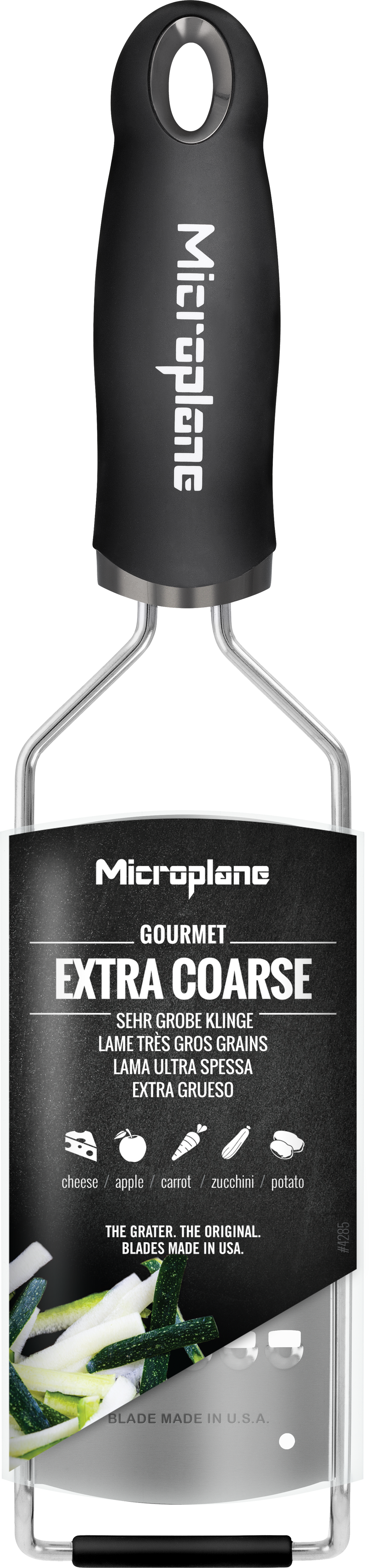 Râpe Microplane Gourmet - Râpe découpée au laser - Extra grossière - Acier inoxydable