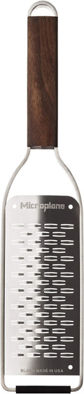 Microplane Rasp Master - Râpe découpée au laser - Ruban moyen - Acier inoxydable/Bois