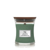 Bougie parfumée WoodWick Mini Feuilles de Menthe & Chêne - 8 cm / ø 7 cm