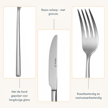 Sola Bestekset Luxor - 18/10 RVS - 100 delig / 12 personen