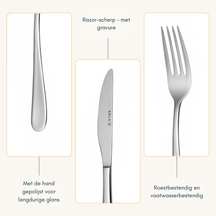 Sola Bestekset Florence - 18/10 RVS - 24 delig / 6 personen