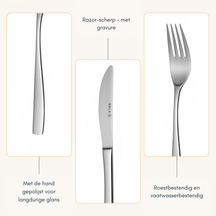 Sola Bestekset Lotus - 18/10 RVS - 50 delig / 6 personen