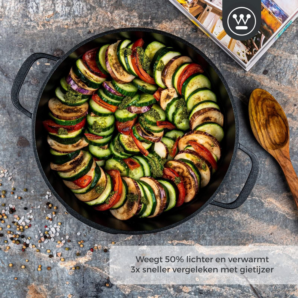 Westinghouse Hapjespan / sauteuse Performance Blissful Black ø 28 cm / 4,1 liter - standaard anti-aanbaklaag