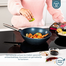 Westinghouse Wokpan Performance Bravery Blue ø 28 cm - standaard anti-aanbaklaag