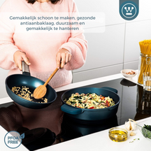 Westinghouse Hapjespan / sauteuse Performance Bravery Blue ø 32 cm / 5,8 liter - standaard anti-aanbaklaag