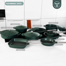Westinghouse Wokpan Performance Gracious Green ø 28 cm - standaard anti-aanbaklaag
