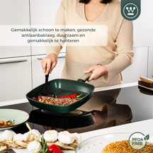 Westinghouse Grillpan Performance Gracious Green 28 x 28 cm - standaard anti-aanbaklaag