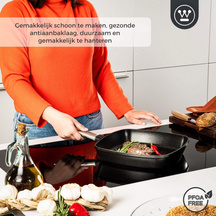 Westinghouse Grillpan Performance Blissful Black 28 x 28 cm - standaard anti-aanbaklaag