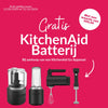 KitchenAid Handstofzuiger - Draadloos + Uitneembare 12V Batterij - 5KKVR121BM - Zwart