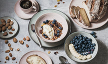 ONA Serviesset Freckles Groen 12-delig / 4 personen - 4 dinerborden, 4 ontbijtborden en 4 kommen