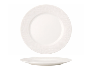 Cookinglife Ontbijtborden / Dessertborden - CampVibe - Outdoor - Kunststof - Onbreekbaar - Wit ø 21 cm - 4 Stuks