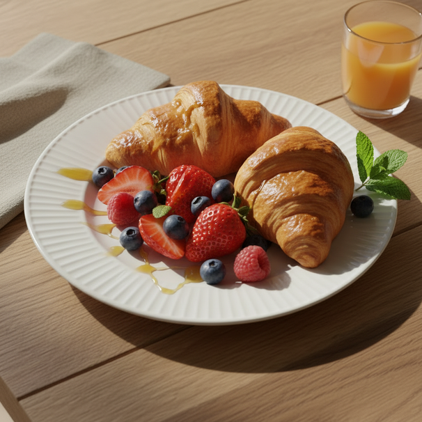 Cookinglife Ontbijtborden / Dessertborden Siaki New Bone - Porselein ø 20 cm - 6 Stuks