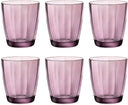 Verres à eau Bormioli Rocco Pulsar Violet 300 ml - 6 pièces