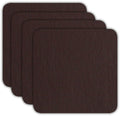 ASA Selection Onderzetters - Leather Optic Fine - Chocolat - 10 x 10 cm - 4 Stuks