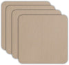 ASA Selection Onderzetters - Leather Optic Fine - Stone - 10 x 10 cm - 4 Stuks