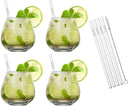 Schott Zwiesel Cocktailglazenset Vina - 4 delige set - met rietjes en borsteltje