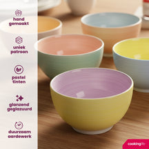 Cookinglife Soepkommen / Kommen Pastel Harmony ø 14 cm - 6 Stuks