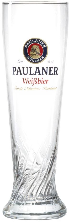 Verre à bière Paulaner Weizen - 500 ml - 2 pièces