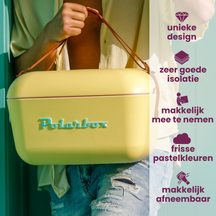 Polarbox Koelbox met Schouderband - Geel Cyaan - 20 Liter