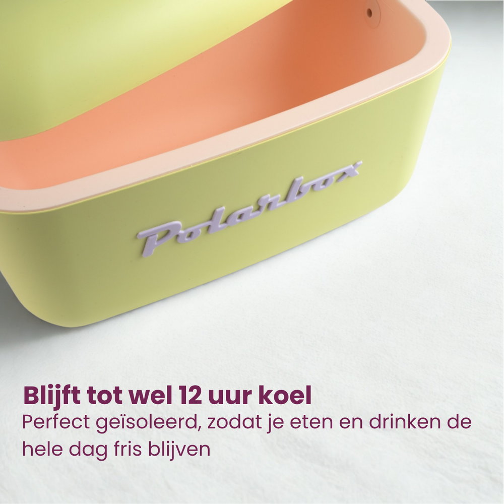 Polarbox Koelbox met Schouderband - Lime Lilac - 20 Liter