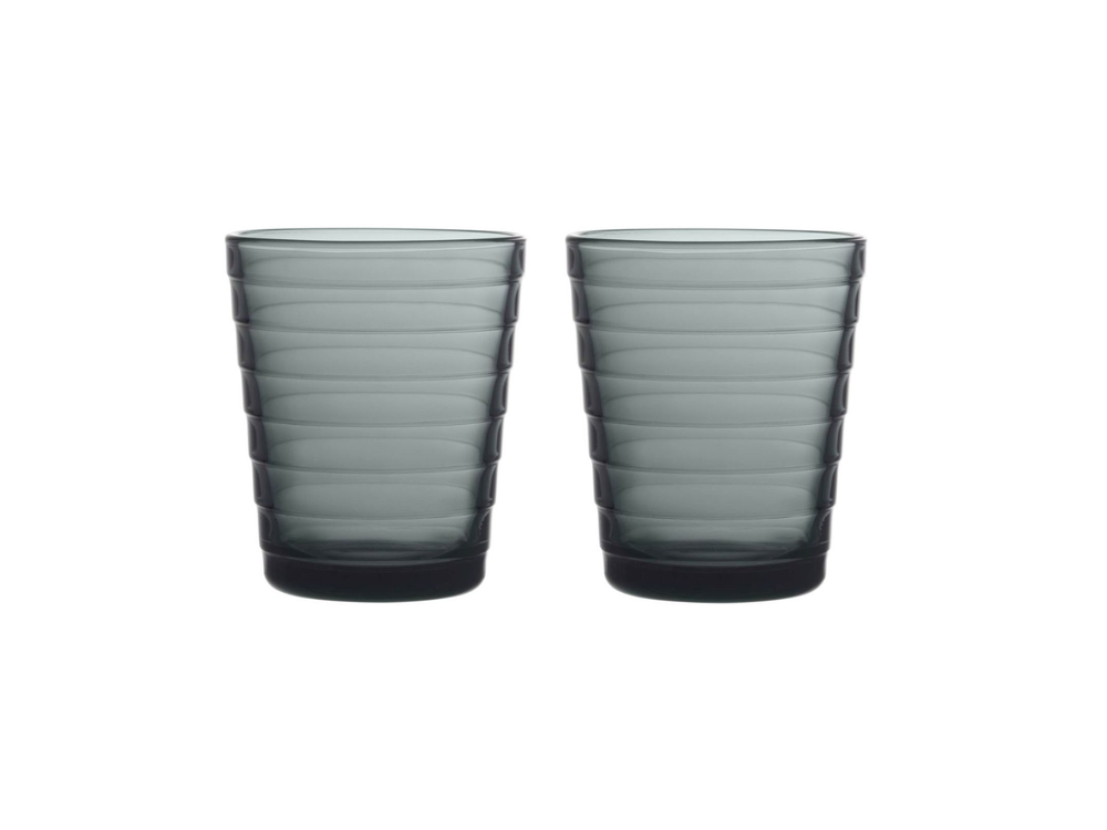 Verre Iittala Aino Aalto - Gris Foncé - 220 ml - 2 pièces