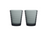 Iittala Glas Aino Aalto - Donkergrijs - 220 ml - 2 stuks