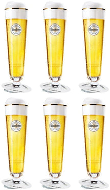 Warsteiner Bierglazen op Voet - 400 ml - 6 stuks