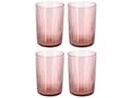 Verre à eau Bitz Kusintha Rose 280 ml - 4 pièces