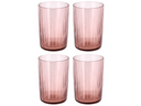 Verre à eau Bitz Kusintha Rose 280 ml - 4 pièces