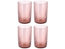 Verre à eau Bitz Kusintha Rose 280 ml - 4 pièces