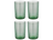 Bitz Waterglas Kusintha - Groen - 280 ml - 4 stuks