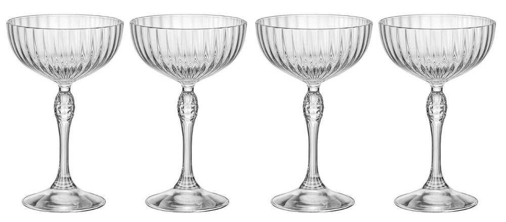 Bormioli Rocco Cocktailglazen America 20's - 220 ml - 4 stuks