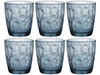 Bormioli Rocco Waterglazen Diamond - Blauw - 300 ml - 6 stuks