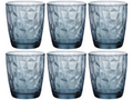 Bormioli Rocco Waterglazen Diamond - Blauw - 300 ml - 6 stuks