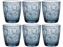 Verres à Eau Bormioli Rocco Diamond - Bleu - 300 ml - 6 pièces