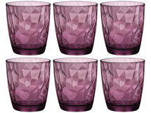 Verres à Eau Bormioli Rocco Diamond - Violet - 300 ml - 6 pièces