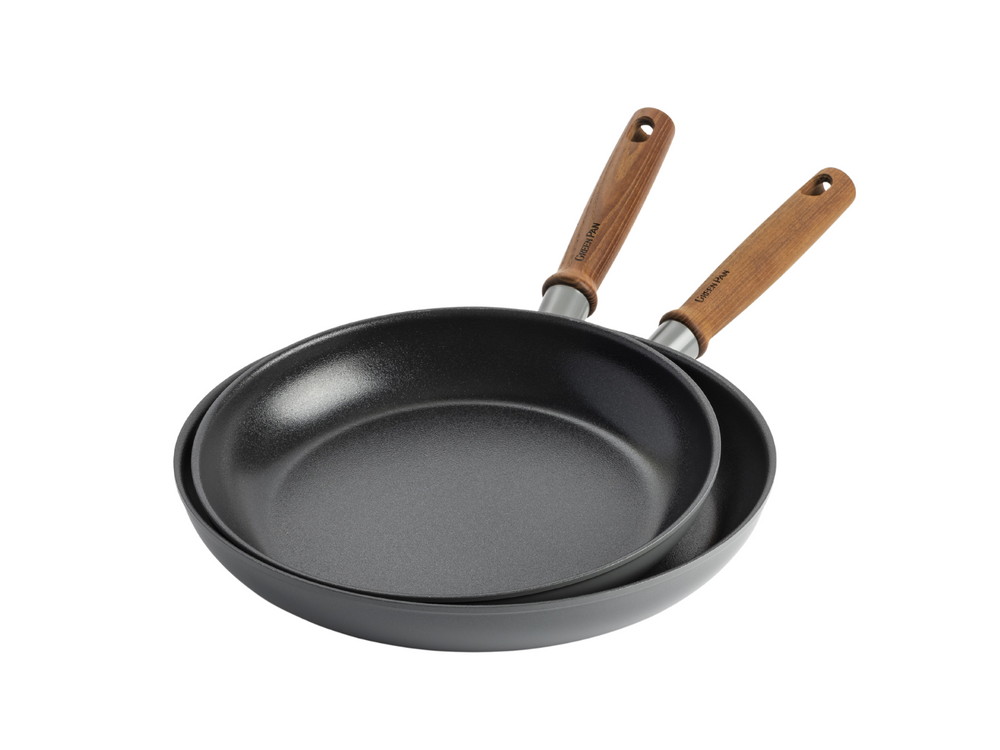 Ensemble de poêles GreenPan - avec une spatule - Mayflower Pro - ø 20 et 24 cm - Revêtement antiadhésif en céramique