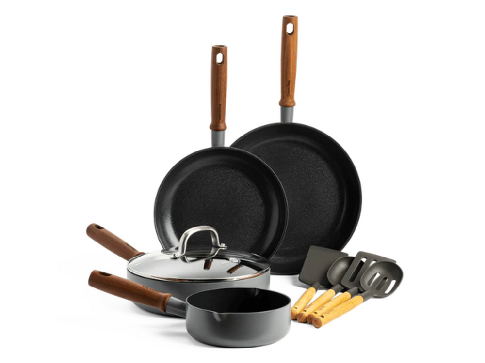 Ensemble de poêles GreenPan avec ustensiles de cuisine Mayflower Pro - ensemble de 4 pièces