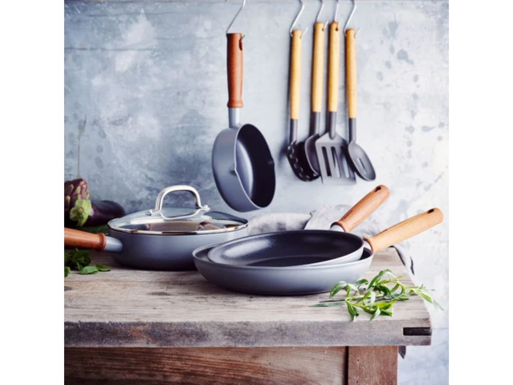 Ensemble de poêles GreenPan avec ustensiles de cuisine Mayflower Pro - ensemble de 4 pièces