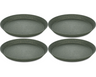 Koziol Assiettes Petit Déjeuner Connect Gris ø 21 cm - 4 Pièces