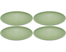 Koziol Assiettes Plates Connect Vert ø 26 cm - 4 Pièces