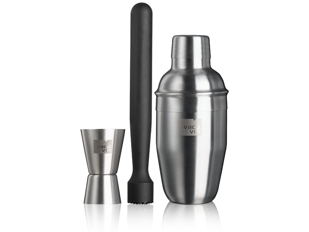 Vacu Vin Cocktail Set Basic - Zilver - 3 stuks