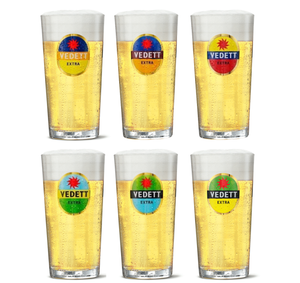 Vedett Bierglazen Extra - 330 ml - 6 stuks