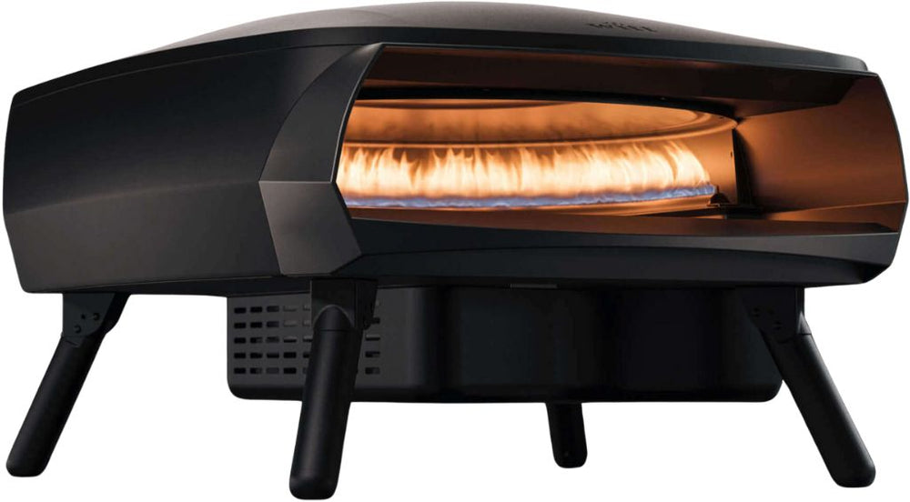 Witt Pizza Oven Etna Fermo - Op Gas voor buiten - Mat Zwart - voor ø 40 cm pizza's