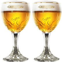 Verre à bière Grimbergen sur pied 330 ml - Lot de 2