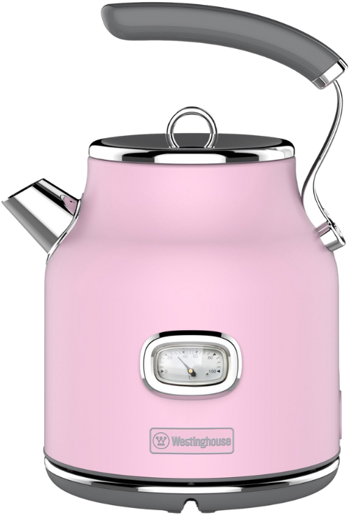 Westinghouse Waterkoker Retro Collections - 2200 W - roze - 1.7 liter - WKWKH148PK